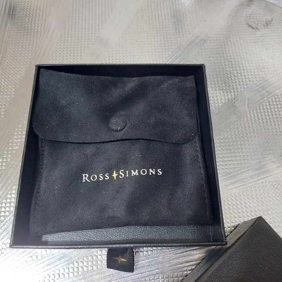 Ross Simons Italian Murano Glass Gold Heart Drop Earrings in 18kt Gold Over Ster - Picture 7 of 12